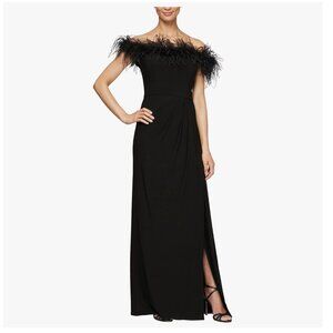 Alex Evenings Long Length Off The Shoulder Gown NWT